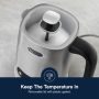 De'Longhi - LatteMix Countertop Cold & Hot Frother - Silver - Image 1