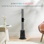 Shark - TurboBlade Cool + Heat – 2-in-1 Bladeless Tower Fan & Space Heater for Customizable Year-Round Indoor Use - Charcoal - Image 2