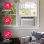 Frigidaire - 230V 18,000 BTU 1,000 Sq Ft Window Air Conditioner with 16,000 BTU Supplemental Heat Function - White - Image 2