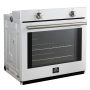 Forno Appliances - Vomero 30" 5 Cu. Ft. Built-In Electric Convection Single Wall Oven - White - Image 4
