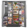 KitchenAid - 36 in. Wide 21 cu. ft. Counter-Depth Side-by-Side Refrigerator with Exterior Ice - Stainless Steel - Image 2