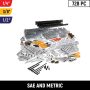 1/4 in., 3/8 in. and 1/2 in. Drive Master Mechanics Tool Set w/ Impact Socket Set (728-Piece) - Image 1