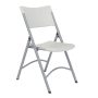 Charcoal Plastic Seat Outdoor Safe Folding Chair (Set of 4) - Image 1