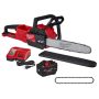 M18 FUEL 16 in. 18V Lithium-Ion Brushless Battery Chainsaw Kit with 12.0Ah , 16 in. Hand Chainsaw - Image 1