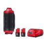 M12 12-Volt Lithium-Ion Cordless Bluetooth Jobsite Speaker with PACKOUT Compatibility with (2)2.0 Ah Batteries & Charger - Image 1