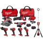 M18 FUEL 18V Lithium-Ion Brushless Cordless Hammer Drill and Impact Driver Combo Kit and M18 FUEL Blower - Image 1