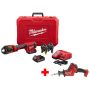 M18 18-Volt Lithium-Ion Cordless Short Throw Press Tool Kit w/ (3) Viega PureFlow Jaws & M18 Fuel Hackzall - Image 1
