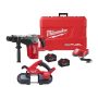 M18 FUEL 18V Lithium-Ion Brushless Cordless 1-9/16 in. SDS-Max Rotary Hammer Kit w/FUEL Compact Bandsaw - Image 1