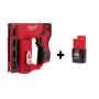 M12 12-Volt Lithium-Ion Cordless 3/8 in. Crown Stapler with M12 2.0Ah Battery - Image 1