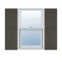 14 in. x 63 in. Lifetime Vinyl Standard Four Board Joined Board and Batten Shutters Pair Forest Green - Image 1