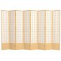 7 ft. Natural 8-Panel Room Divider - Image 1