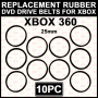 Rubber Belt for Xbox 360 DVD Drive Philips BenQ VAD-6038 Repair Part Replacement - 10pc - Image 1