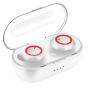 Bluetooth 5.0 Wireless TWS Earbuds Headphone Headset Noise Cancelling Waterproof - White hoop Red - Image 1