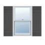 14 in. x 63 in. Lifetime Vinyl Standard Four Board Joined Board and Batten Shutters Pair Forest Green - Image 1