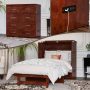 Northfield Walnut Solid Wood Frame Queen Murphy Bed Chest with Mattress and Built in Charging Station - Twin XL - Image 1