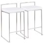 Fuji Gold and Black Stackable Bar Stool (Set of 2) - Image 1