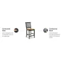 24 in. Black Bar Stool - Image 3