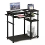 Furinno Abbott Computer Desk with Bookshelf, Espresso/Black - Image 5