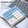APAYADO K33 Mini Numeric Keyboard 33Keys,Blue Mechanical Shaft,RGB,PBT Keycaps for Treasury / Accounting / Finance, Red Switch, K33 glimmer - Image 4