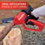 12V Lithium 6 in. Battery Pruning Mini Chainsaw with Internal 2.5 Ah Battery and Charger - Image 4