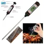 Stainless steel Cooking thermometer Food temperature thermometer,2 Pcs Meat Thermometer For Cooking Grilling Checks Food Temperature Digital Screen(white & Black ) - Image 6