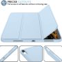 iMieet iPad Air 11 Inch Case M4/M3/M2(2026/2025/2024), iPad Air 5th/4th Generation Case 2022/2020 10.9 Inch with Pencil Holder,Trifold Stand Smart Case with Soft TPU Back(Sky Blue) - Image 5