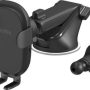 iOttie - Easy One Touch Wireless 3 Dash/Windshield & Air Vent Combo, Qi Fast Charging, One-Touch Mount - Black - Image 1