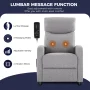 CONCETTA Massage Recliner Chair for Adults, Adjustable Home Theater Seating with Lumbar Support, Small Recliners for Small Spaces, Dark Grey - Image 3