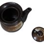Pack Of 2 Japanese Black Tenmoku Glazed Porcelain Soy Sauce Oil Dispenser Flasks - Image 4