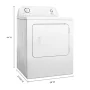 Amana - 6.5 Cu. Ft. Electric Dryer with Automatic Dryness Control - White - Image 4