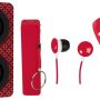 NAXA Electronics NAS-3061A Portable Bluetooth Stereo Speaker Entertainment Pack with Headphones, Earphones and Battery Pack, Red - Image 1