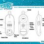Pyle Portable Wireless Waterproof Handset Speaker - Bluetooth Compatible Rechargeable Battery Powered Shower Outdoor Loud Speaker w/ Microphone - USB Charger - iPhone, Android PBTWP24BL (Blue) - Image 5