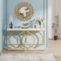 Korrion 55.11" Console Table with Metal Frame, Narrow Sofa Table for Living Room, Entrance, Hallway - Image 4