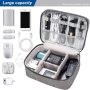 Electronics Organizer Travel Universal Cable Organizer Bag Waterproof Electronics Accessories Storage Cases for Cable, Charger, Phone, USB, SD Card, Hard Drives, Power Bank, Cords - Image 3