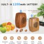 Retro Bluetooth Speaker,Mini Wireless Portable Outdoor Rechargeable Speakers,Walnut Vintage Small Bluetooth Radio,AUX Line,TF Card,HD Surround Sound & Rich Stereo Bass for Home - Image 6