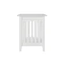 24 in. Rectangular White Laptop Desk with Solid Wood Material - Image 5
