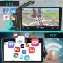 Hodozzy 10.1 Android Car Stereo Double Din Touch Screen Car Radio GPS Support Wireless CarPlay Android Auto Mirror Link WiFi Bluetooth FM Radio Touch Screen Car MP5 Player Backup Camera External Mic - Image 3