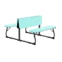 Your Zone Folding Kid's Picnic Activity Table for Ages 3-8, Teal - Image 3