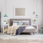 Set of 2 Side Table End Table Night Stand with Shelf - White - Image 2