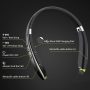 Bluetooth Headset, LOVOCOO [2021 Upgraded] Neckband Bluetooth Headphones with Retractable Earbuds, Noise Cancelling Stereo Wireless Earphones with Mic for Sports Office (with Carry Case) - Image 4