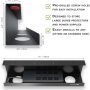 Under Desk Cable Management Tray - No Drill Organizer for Glass Desk. Perfect Standing Cable Management Rack (Black Wire Tray - Single 17'') - Image 2