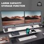 Dual Monitor Stand, Computer Monitor Riser for 2 monitors, 2 Tiers Wood Monit... - Image 4