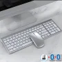 Jomaa Slim Rechargeable Bluetooth Keyboard and Mouse Set for Laptop Computer 2.4G USB Wireless Keyboard and Mouse Combo - Image 1