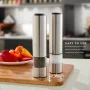 Kamenstein Battery Operated Stainless Steel Salt and Pepper Grinder Set of Two - 1 Pack - Image 4