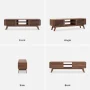 Mopio Ensley 59" Low Mid-Century Modern TV Stand Console for TV Under 70" Oak - Image 2