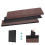 43" Storage Bench Folding Footrest Stool Toy Chest for Living Room Brown 18lbs - Image 6