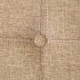 Simplify Faux Linen Double Folding Storage Ottoman, Natural Beige - Image 4