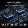 Fodsports FX7 10-Rider Mesh Motorcycle Bluetooth Intercom Headset | Dual Chips BT5.4 Helmet Communication System, Smart APP, Music Share, Audio Multitasking, FM, EQ Music Modes, 2 Pack - Image 5