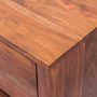 The Urban Port 58 in. x 17 in. Spacious Brown and Black 6-Drawer Chest Dresser with Metal Base - Image 6