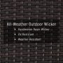 Wicker Outdoor Bar Stool Palm Harbor (2-pack) - Image 2